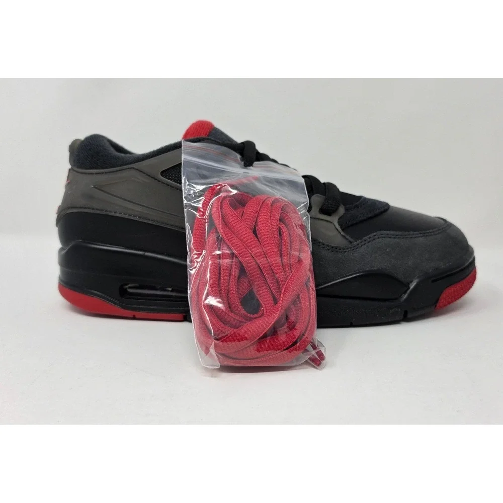 Air Jordan 4 RM GS Black Varsity Red Anthracite FQ7938-060 Kid's 7Y Women's 8.5